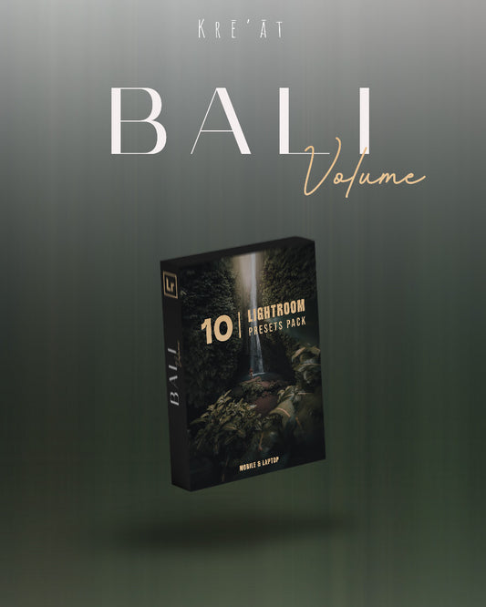 Premium Lightroom Presets - BALI VOLUMES